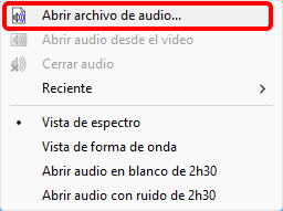 Abrir audio
